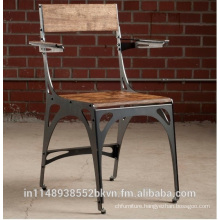 Iron Chair With Wooden seat